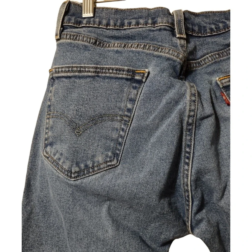 Levi‎ Strauss & Co. Jeans Men's 29x30 Relaxed 505 Pocket Blue Denim Whiskering
